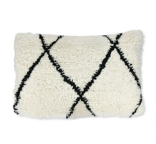 Beni Ouarain cushion – Fluffy – Rectangle